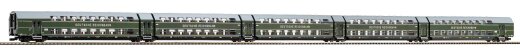 Piko 53124 - H0 DoSto-Gliederzug DGBe 12 5-teilig DR III