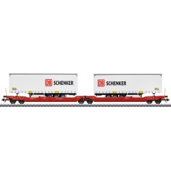 M&auml;rklin 47470 - H0 Doppel-Taschenwagen Sdggmrss 738