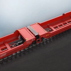 M&auml;rklin 47470 - H0 Doppel-Taschenwagen Sdggmrss 738