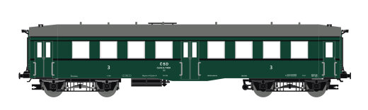 Saxonia 120054 - TT Reisezugwagen &quot;Altenberg&quot; Calm 3. Klasse 1.BN CSD IIIa