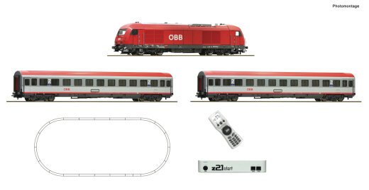 Roco 5110005 - z21 start Digitalset: Diesellokomotive Rh 2016 mit Schnellzug, &Ouml;BB DCC