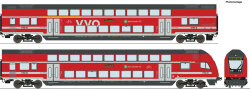 Roco 6220066 - 2-tlg. Set: Doppelstockwagen, DB AG AC