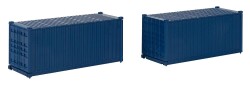 Faller 182054 - H0 20 Container, blau, 2er-Set