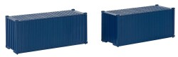 Faller 182054 - H0 20 Container, blau, 2er-Set