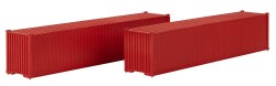 Faller 182154 - H0 40 Container, rot, 2er-Set