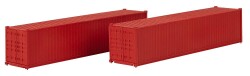 Faller 182154 - H0 40 Container, rot, 2er-Set