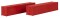 Faller 182154 - H0 40 Container, rot, 2er-Set