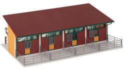 Faller 130597 - H0 Pferdestall mit 4 Pferden