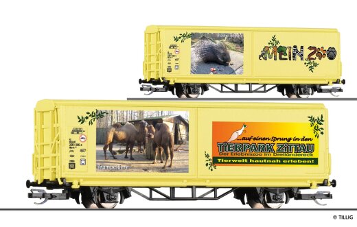 Tillig 14854 - TT START-Schiebewandwagen &bdquo;Mein Zoo&ldquo; Ep.VI
