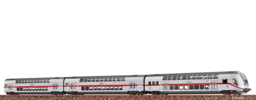 Brawa 44560 - H0 TWINDEXX Vario&reg; IC2-Doppelstock-Wagenset DB AG, 3er-Set (Karlsruhe Hbf) Ep. VI DC Analog BASIC+