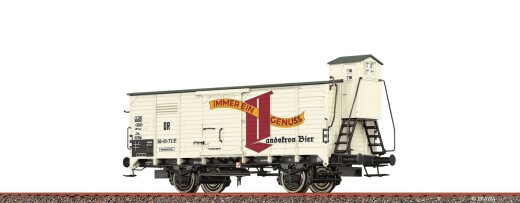 Brawa 50970 - H0 Gedeckter G&uuml;terwagen G10 "Landskron Brauerei" DR Ep.III