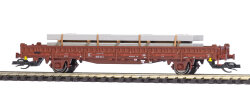 Busch 31513 -   TT    Flachwagen mit Rungen Ks [3300]