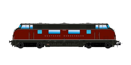 ESU 31339 - Diesellok, H0, V200.0, V200 014 DB, altrot, Ep III, Vorbildzustand um 1957, Sound+Rauch, DC/AC