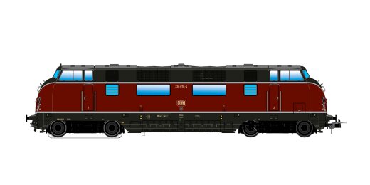 ESU 31750 - Diesellok, H0, V200.0, 220 076 DB, altrot, Ep IV, Vorbildzustand um 1977, Sound+Rauch, DC/AC