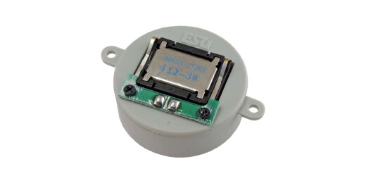 ESU 50349 - Lautsprecher D=28mm x 11mm, rund, 4 Ohm, Passive Rad.