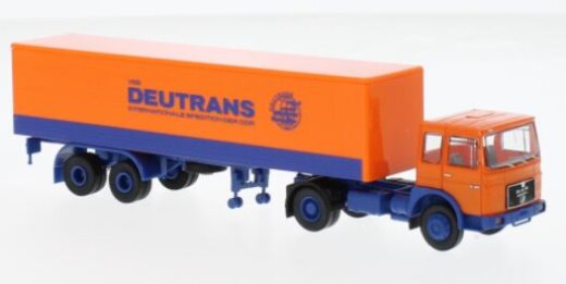Brekina 78154-, MAN F7 Koffer-SZ, 1968, Deutrans, 1:87