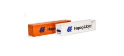Herpa 076449-006 - Container-Set 2x40 ft.Hapag/L