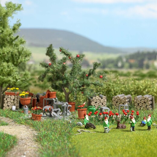 Busch 1835 - H0      Garten-Set