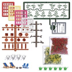 Busch 1836 - Balkon-Set H0