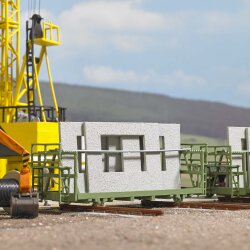 Busch 1848 - H0      Transportgestell mit Wohnungsbauplatten