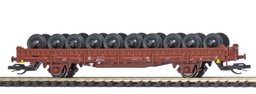 Busch 31511 - Flachwagen Ks [3300] mit Rads?tzen DR IV