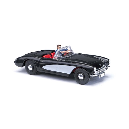 Busch 45435 - H0      Chevrolet Corvette Cabrio offen m.Fahrer