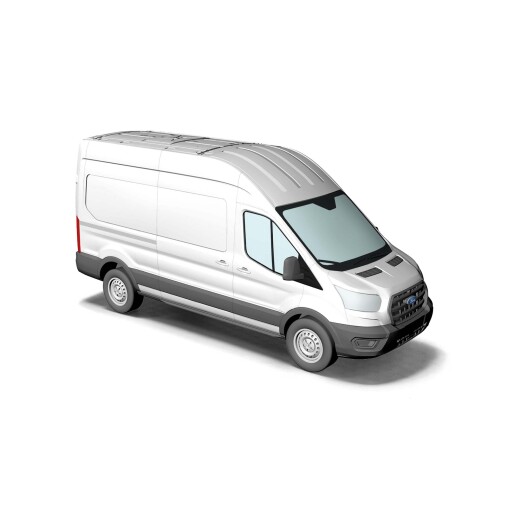 Busch 54502 - Ford Transit Kasten, Wei?