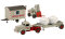 Brekina PMS 246557 - H0 Set WiMo-Bau: Ausgabe 1 MB L 5000 S Zement-Sattelzug, Gabelstapler und Bauwagen
