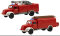 Brekina PMS 251265 - H0 Set Edition Deutsche Bundesbahn Nr. 5 Magirus S 3500 R&uuml;stwagen und Spritzenwagen Bahnfeuerwehr