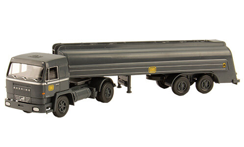 Brekina PMS 254232 - H0 Set Edition Deutsche Bundesbahn Nr. 12 B&uuml;ssing BS 16 Tanksattelzug