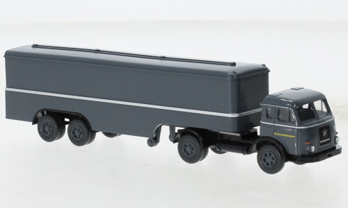 Brekina PMS 260601 - H0 Set Edition Deutsche Bundesbahn Nr. 15 Henschel HS 145 T Koffer-Sattelzug Deutsche Bundesbahn