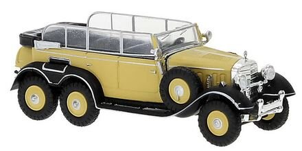 21075 - Brekina, Mercedes G4, beige, 1938, 1:87