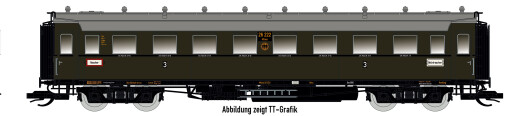 Saxonia 87178 - H0 Personenwagen C4&Uuml; Sa 07, DRG Ep.II - DC