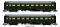 Saxonia 87183 - H0 2er Set Personenwagen C4&Uuml; Sa 07 m. Beleuchtung, DR Ep.III - DC/DCC