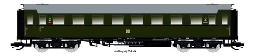 Saxonia 87184 - H0 Personenwagen C4&Uuml; Sa 07 m. Beleuchtung, DR Ep.III - DC/DCC