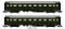 Saxonia 87187 - H0 2er Set Personenwagen C4&Uuml; Sa 07 m. Beleuchtung, DB Ep.III - DC/DCC