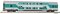 Piko 53119 - Doppelstocksitzwg. DBuz 747.3 mintgr&uuml;n DR IV, andere Nummer