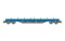 Rivarossi HR6671 - H0 Press, 2-tlg. Set 4-achs. Rungenwagen, Typ Res, blaue Farbgebung (leer), Ep. VI