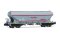 Arnold HN6709 - N FS, Getreidesilowagen &bdquo;Monfer&ldquo;, Typ Uagpps, mit neuen Beschriftungen, graue Farbgebung mit roten Streifen, Ep. VI