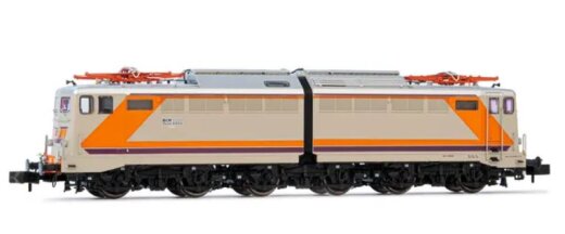Arnold HN2643S - N FS, Elektrolokomotive der Reihe E.646 &bdquo;Navetta&ldquo;, 2. Bauserie, Triplex-Fenstern, &bdquo;MDVC&ldquo;-Farbgebung mit silbernem Dach, Ep. IV-V, mit Sounddecoder