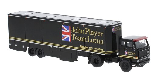 Brekina 85681-, Volvo F 89 Renntransport-SZ, 1973, John Player Team Lotus, 1:87