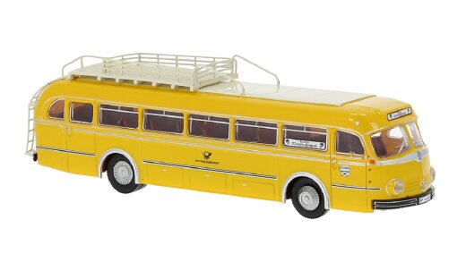 Brekina 50519-, Mercedes O 6600 H &Uuml;berlandbus, 1951, Weinstra&szlig;enpost, 1:87