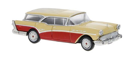 18176 - Brekina, Buick Century Caballero, beige/rot, 1957, 1:87