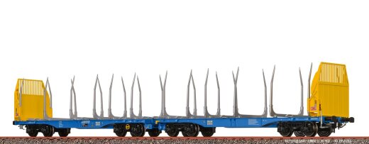 Brawa 50803 - H0 Drehgestellflachwagen Sggmrrs InnoFreight Ep.VI