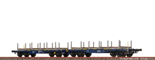 Brawa 51173 - H0 Drehgestellflachwagen Sggrrs VTG Ep.VI