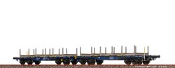 Brawa 51173 - H0 Drehgestellflachwagen Sggrrs VTG Ep.VI