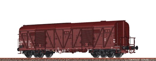 Brawa 51271 - H0 Gedeckter G&uuml;terwagen Gagms-v DR Ep.IV