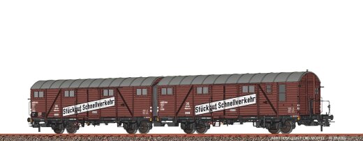 Brawa 51301 - H0 Gedeckter G&uuml;terwagen Gllmehs52 DB   Ep.III AC