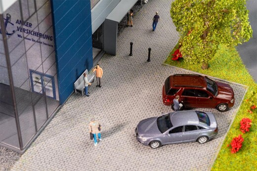 Faller 170310 - H0 PREMIUM Stra&szlig;enfolie Kopfsteinpflaster, hellgrau