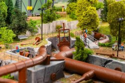 Faller 180328 - H0 Gro&szlig;es Rohrleitungs-Set